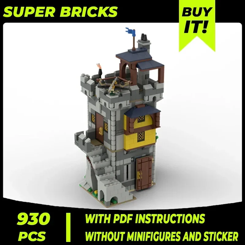 Medieval Fortress Model Moc Building Bricks Alternate Watchtower Technology Modular Blocks Gift Christmas Toys DIY Sets Assembly