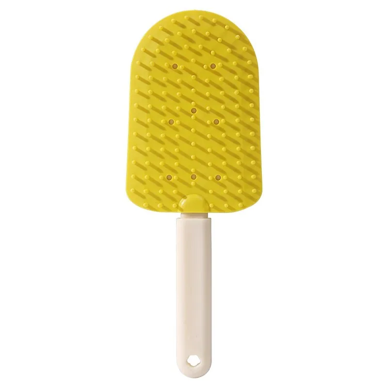 

Cat Pet Massage Brush To Remove Loose Hair. The Cat Comb Has A Convenient Hanging Hair Scraper on Both Sides