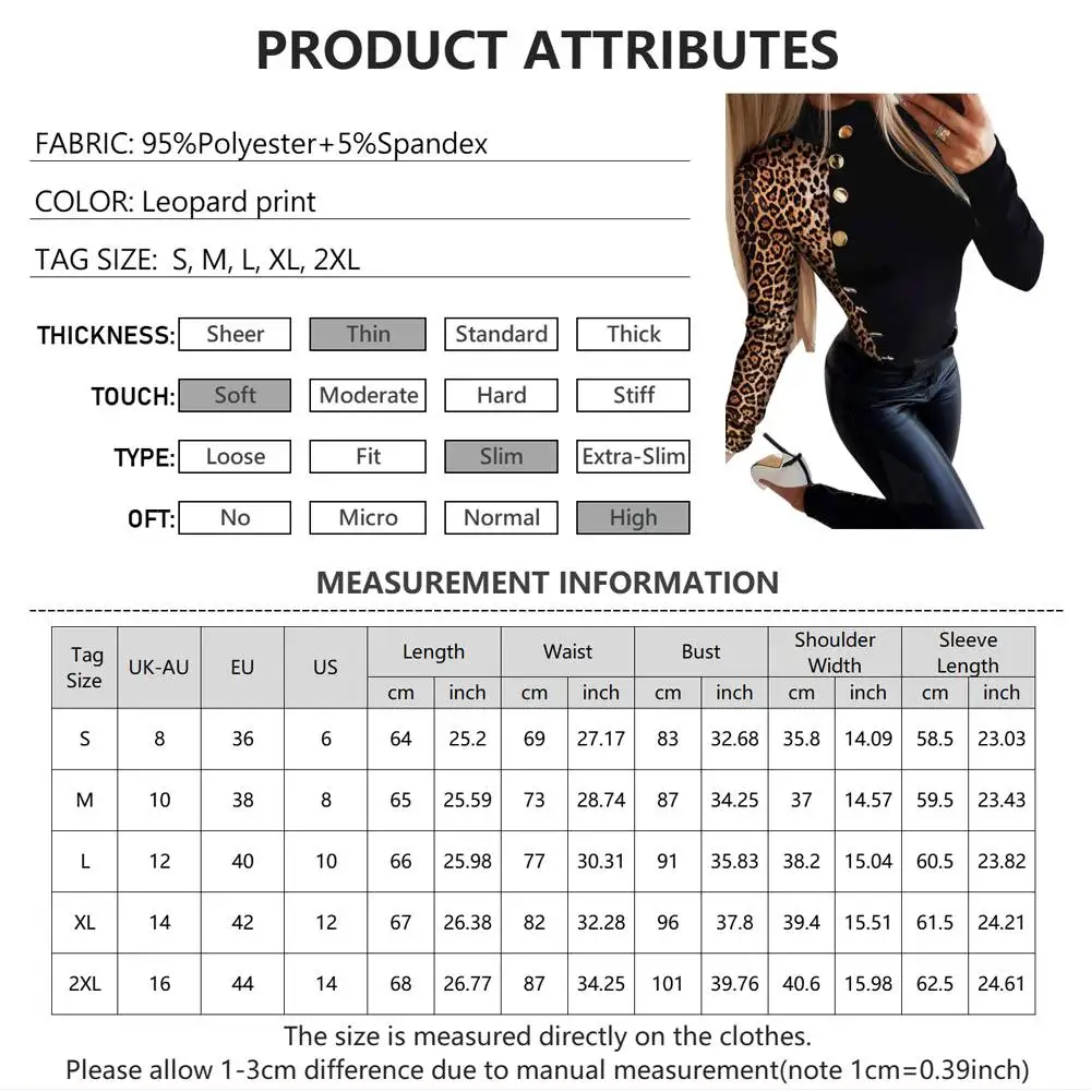 2023 Women\'s Clothing Leopard Top Autumn Long Sleeve T -shirt Tee Fashion Korean Shirt Elegant Pullover for Female Y2K Clothes