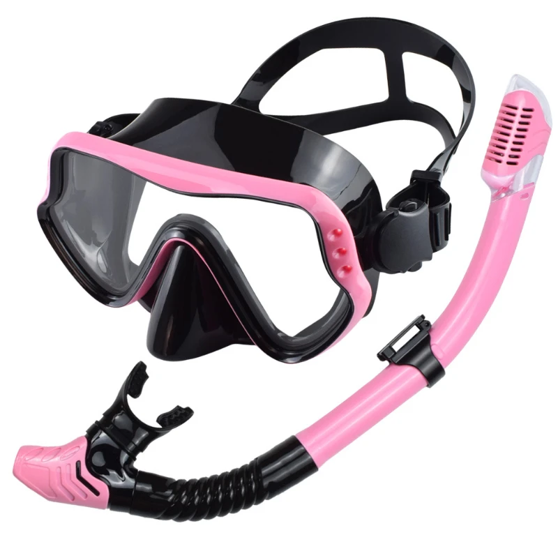 

Diving goggles, snorkeling tube set, men's and women's new adult large-frame silicone masks, swimming and snorkeling, glasses.