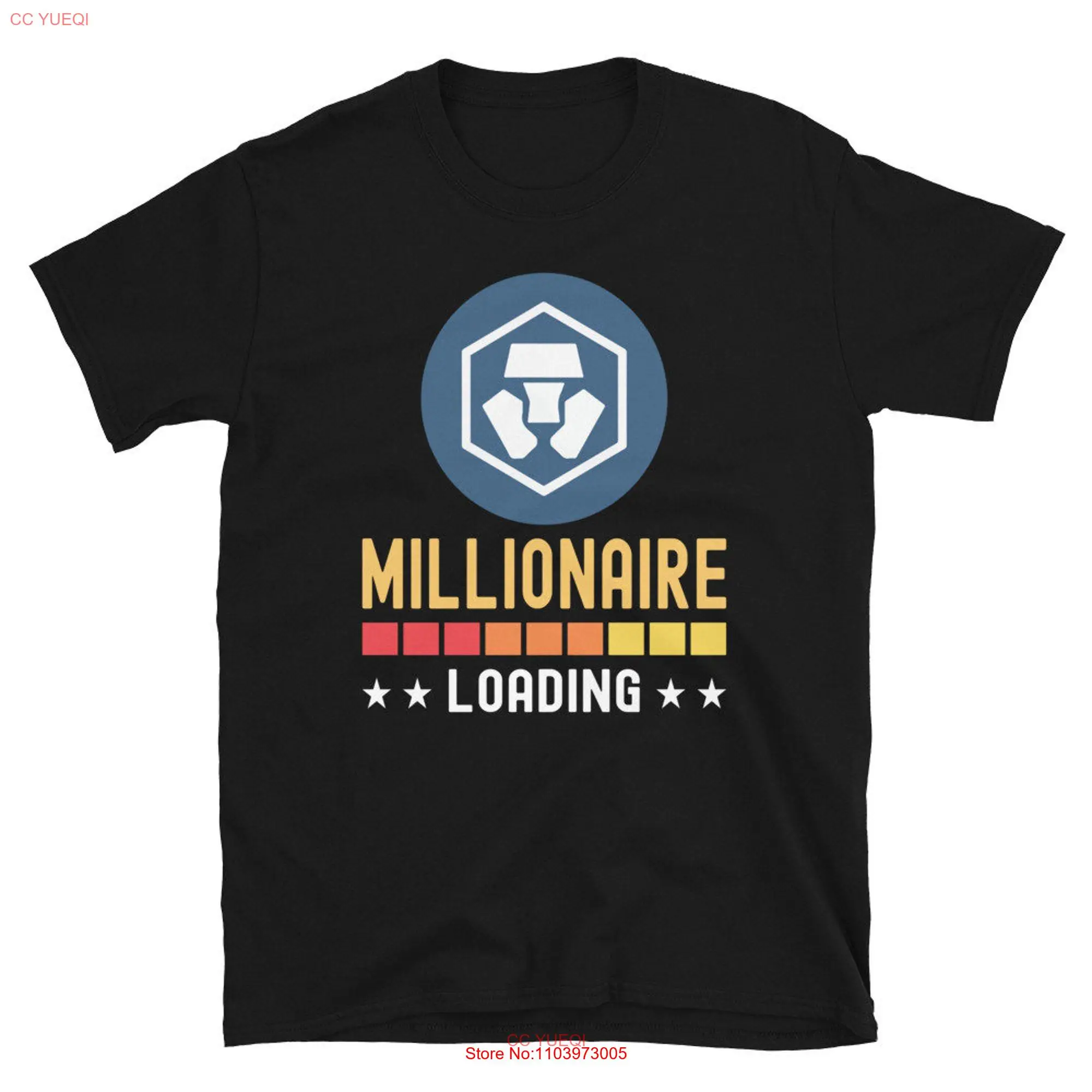 Крипто-миллионер Cryptocom с нагрузкой криптовалюты, футболка с длинным или коротким рукавом Крипто-миллионер Cryptocom с нагрузкой криптовалюты, футболка с длинным или коротким рукавом