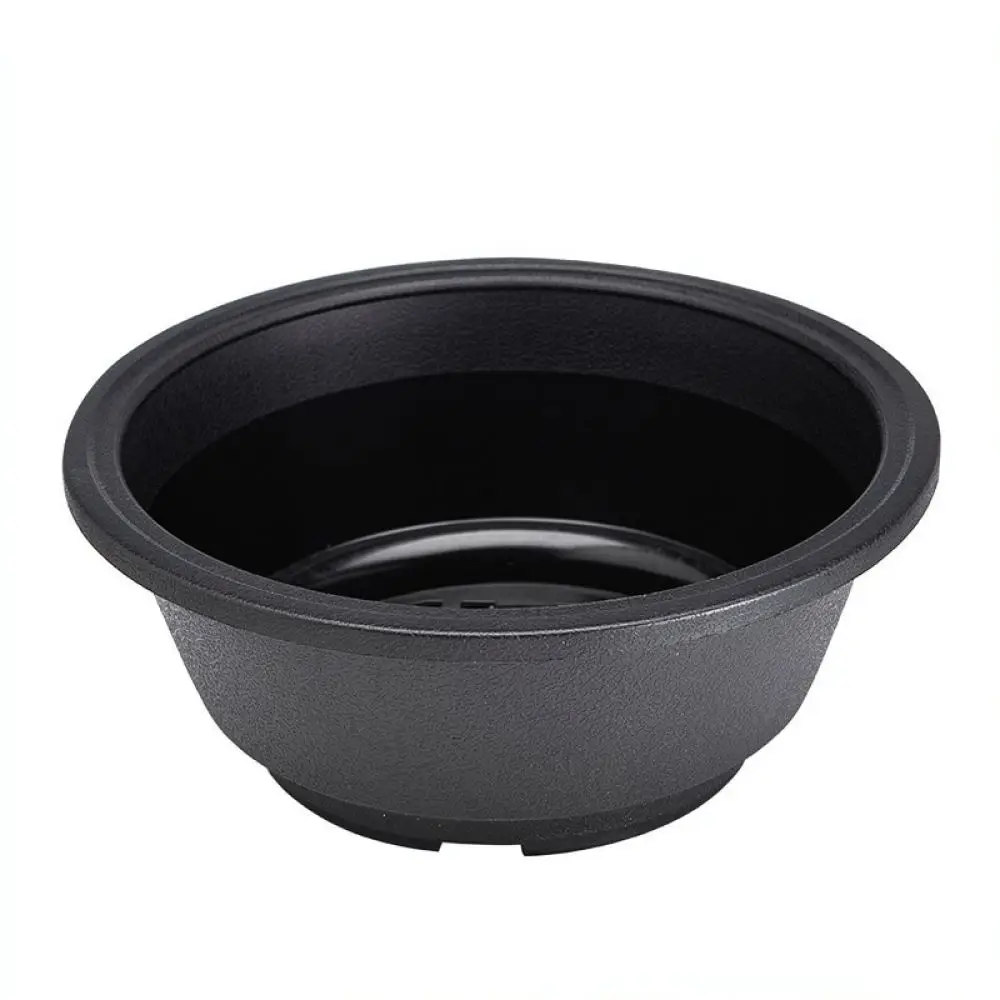 Korean Design Round Plastic Succulent Planter Durable Desktop Nursery Pot Minimalist Flower Container For Home Decor