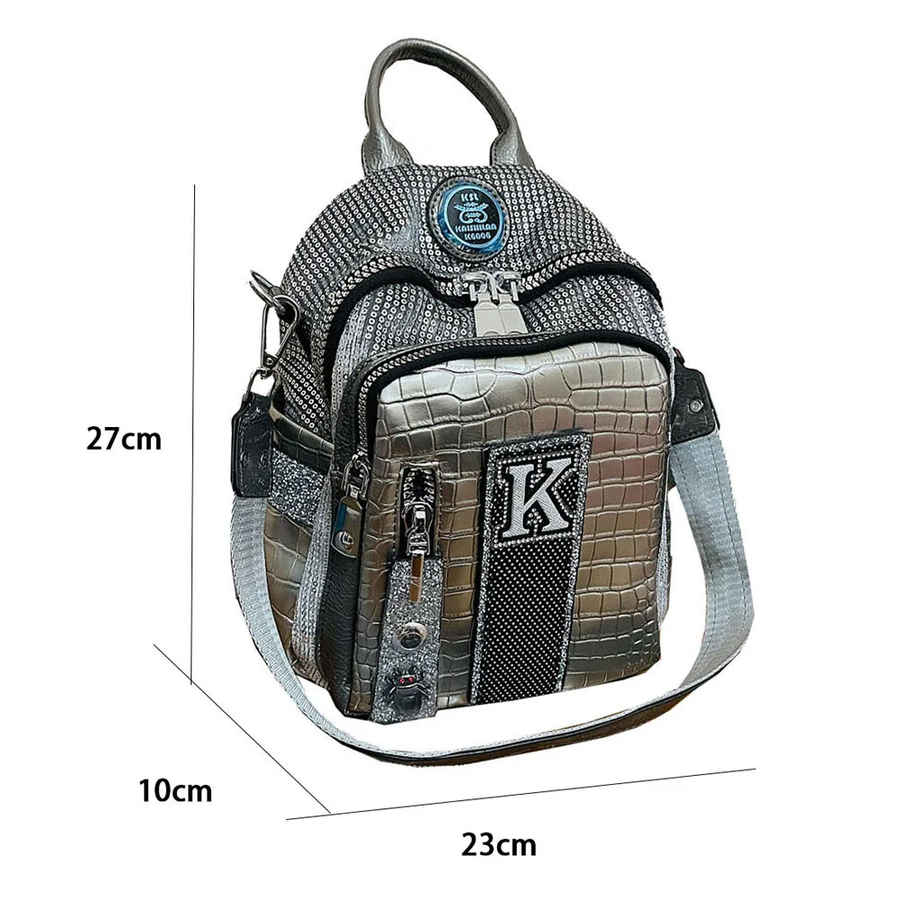 Diamond Rugzak Dames 2025, Nieuwe College Schooltas Pack Reizen Grote Capaciteit Outdoor Rugzak Schoudertas