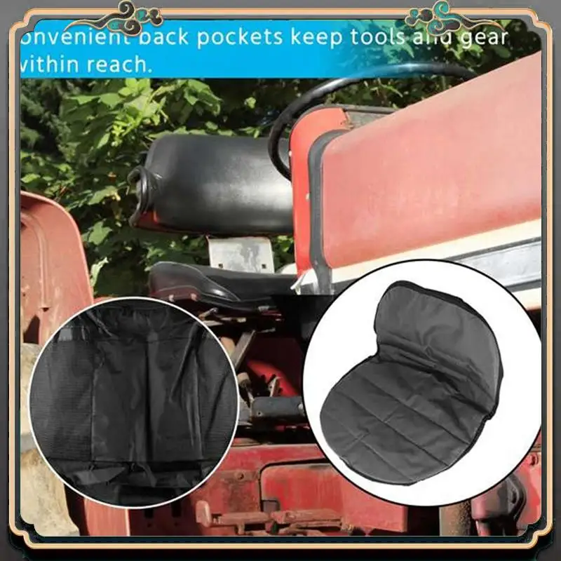 

M45K-2Set Universal Riding Lawn Mower Tractor Seat Cover Padded Comfort Pad Storage Pouch Medium