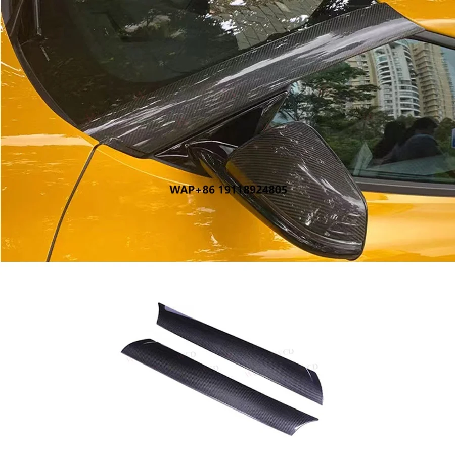 

New Carbon Fiber A-Pillar Trims Covers for GR for Supra A90 A91 MK5 2019-2022 Front Car Pillar Panel Bodykit