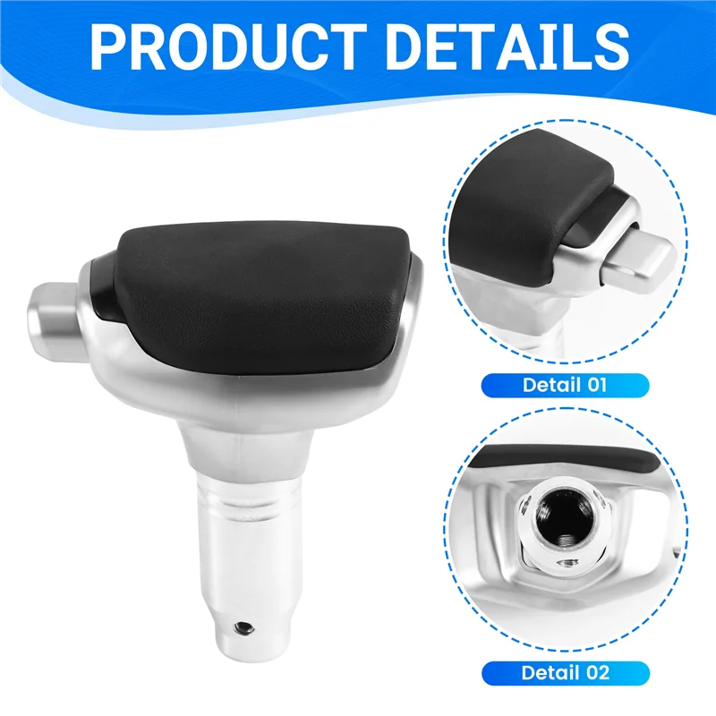 1 قطعة الجلد الأسود سيارة التحول رئيس التحول كرة اليد عبر الحدود والعتاد تعديل الملحقات لنيسان السيارات يخت-ABQA