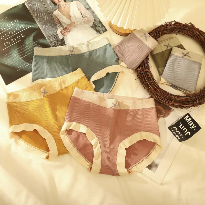 

【Независимая установка】 Бесшовное графеновое влагоотводящее нижнее белье для женщин, антибактериальная промежность из чистого хлопка со средней талией, Gi