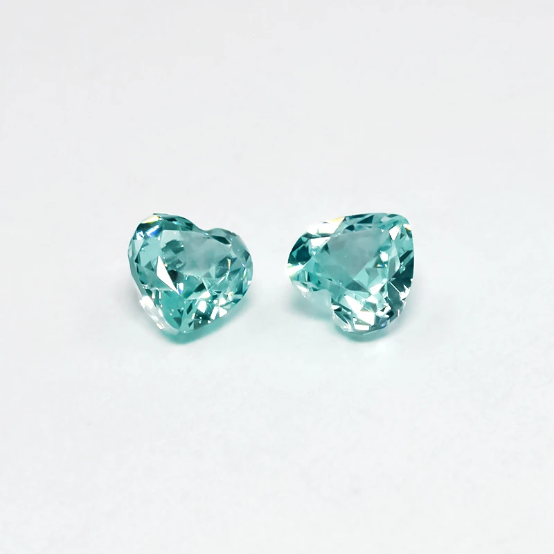 5x5mm Herz Zerkleinerte Eis-Schliff Lose CZ-Steine 5A Verschiedene Farben Kubisches Zirkonium Synthetische Edelsteine für Schmuck – Detail 13