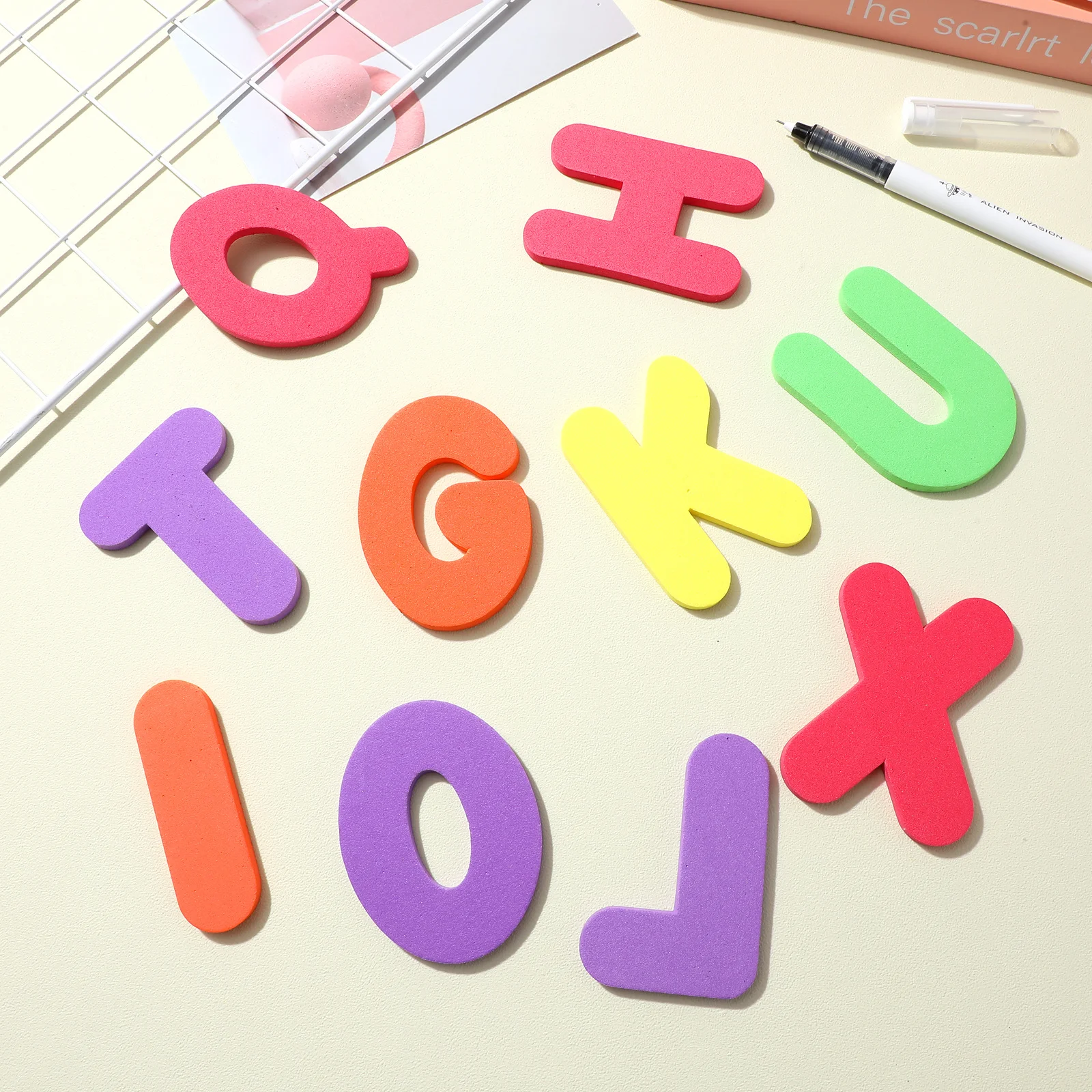 子供用お風呂のおもちゃ 36 個のフォームアルファベット数字フローティング浴槽セット子供のための教育遊びベビーシャワーギフトウォールステッカー