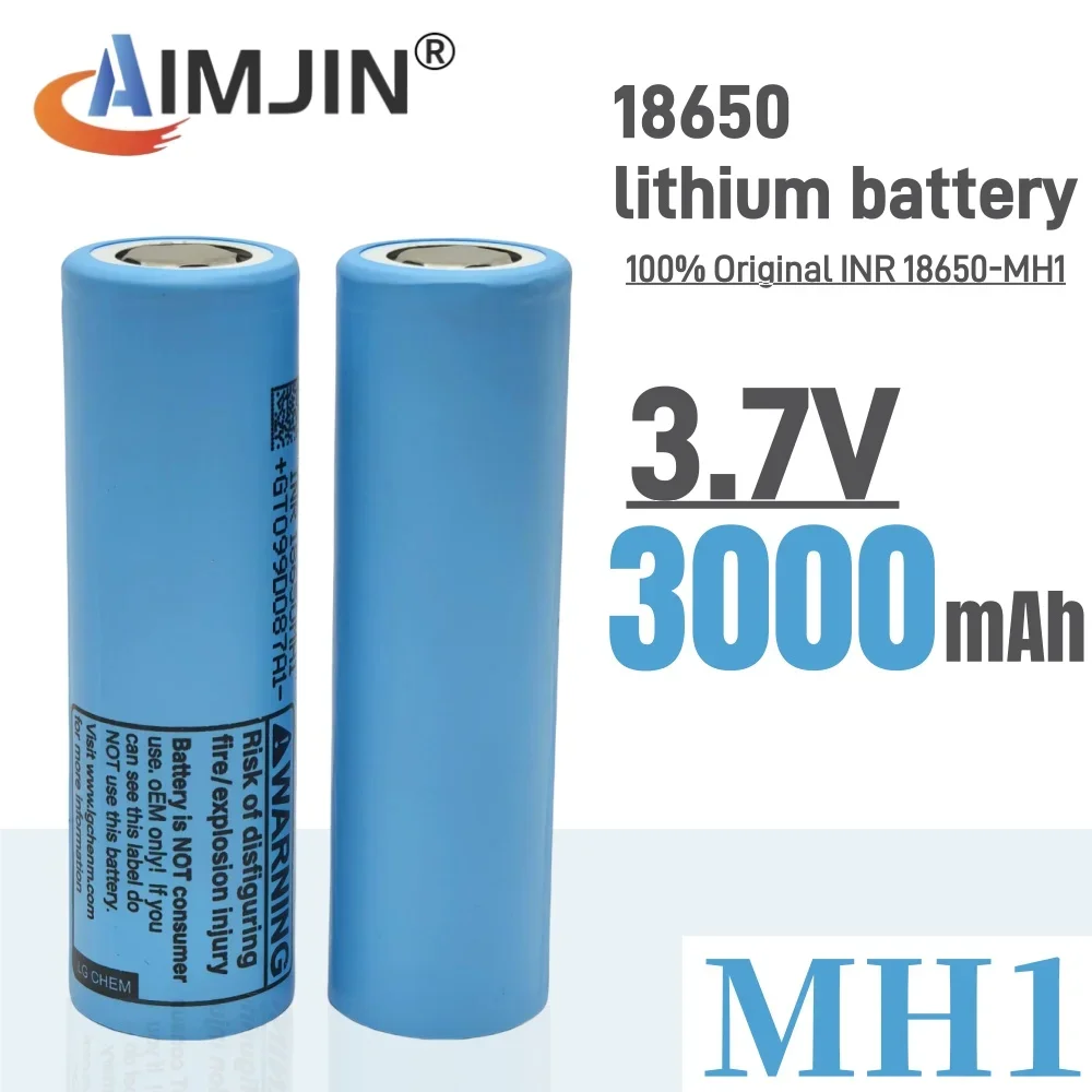 

INR18650-MH1 3.7V 3000mAh rechargeable lithium-ion battery For Remote Control Durable Batteries