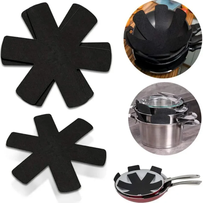 3pcs Non Woven Heat-resistant Mats Pads Heat-insulating Cloth Pot German Non Stick Pon Protective Kitchen Bowls Plates Felt image 3