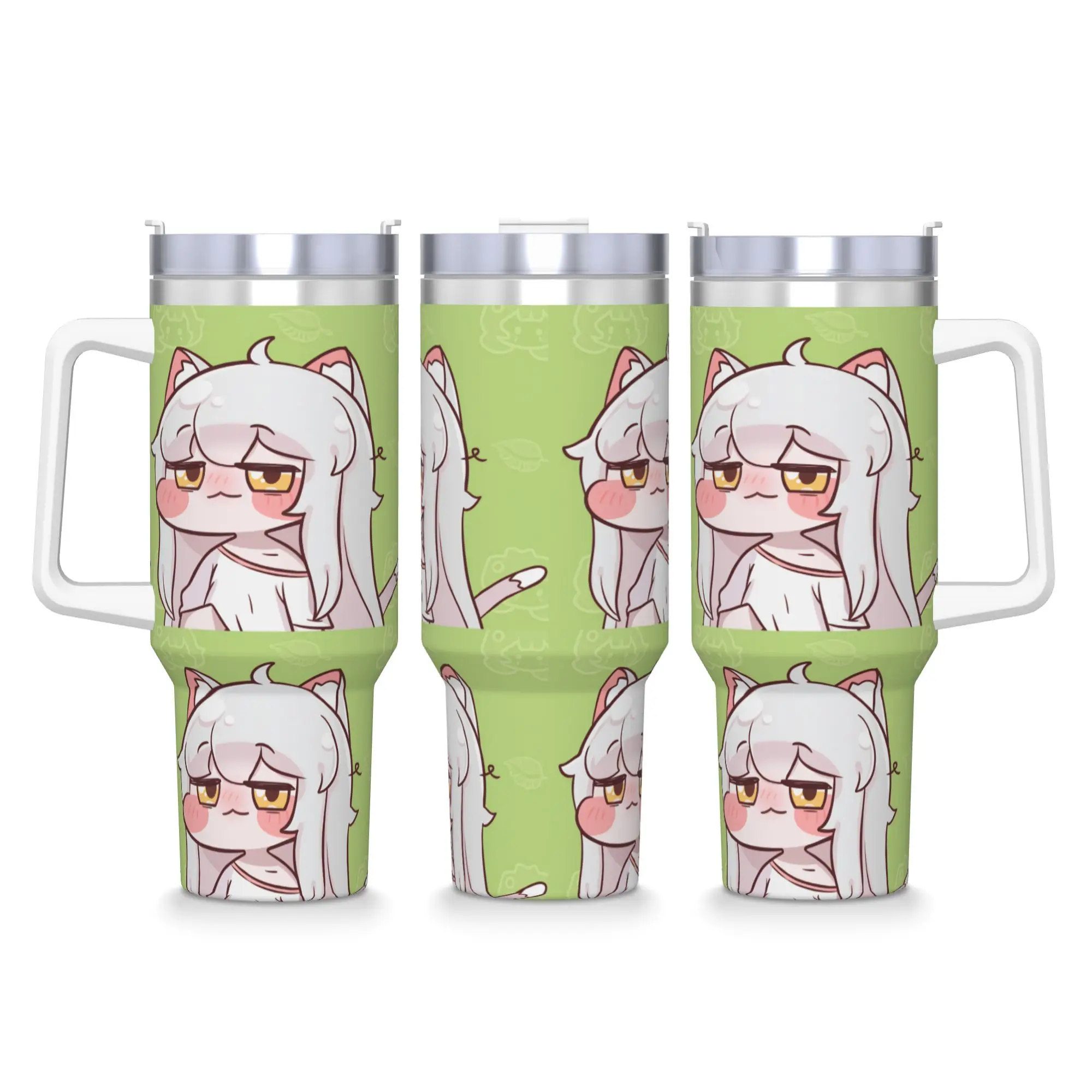 Stainless Steel Tumbler Video Gaming T-TrickcalS Mugs Cup With Straws  Driving Hot Drinks Water Insulated Large Thermal Cups