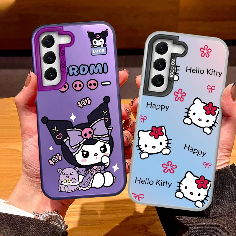 Sanrio Cases For Samsung Galaxy S21 FE Cover Cartoon Cute Shockproof Bumper Painted IMD Cover For Samsung S 21 FE S21FE Fundas