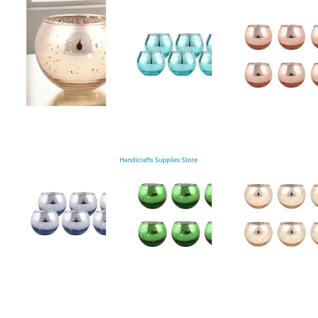 R1WA Glas-Votivkerzenhalter für Teelicht, Glas-Teelicht-Kerzenhalter, Diwali-Weihnachtstischdekoration, Geschenk