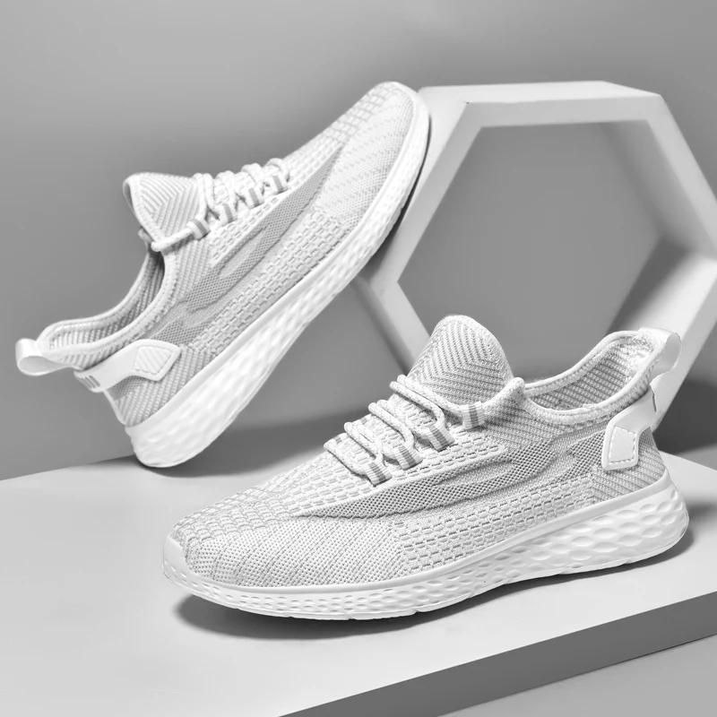 Baskets légères en maille respirante pour hommes et femmes, chaussures de sport de course souples, chaussures de couple athlétiques unisexes, grande taille, nouveau, 2023