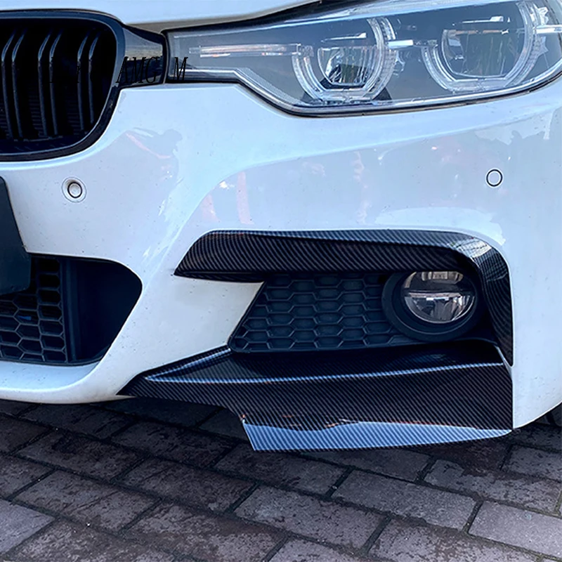 For BMW 3 Series F30 320i 325i 2013‑2019 Car Front Bumper Air Vent Cover Intake Frame Spoiler Splitter Rear Fog light Sticker