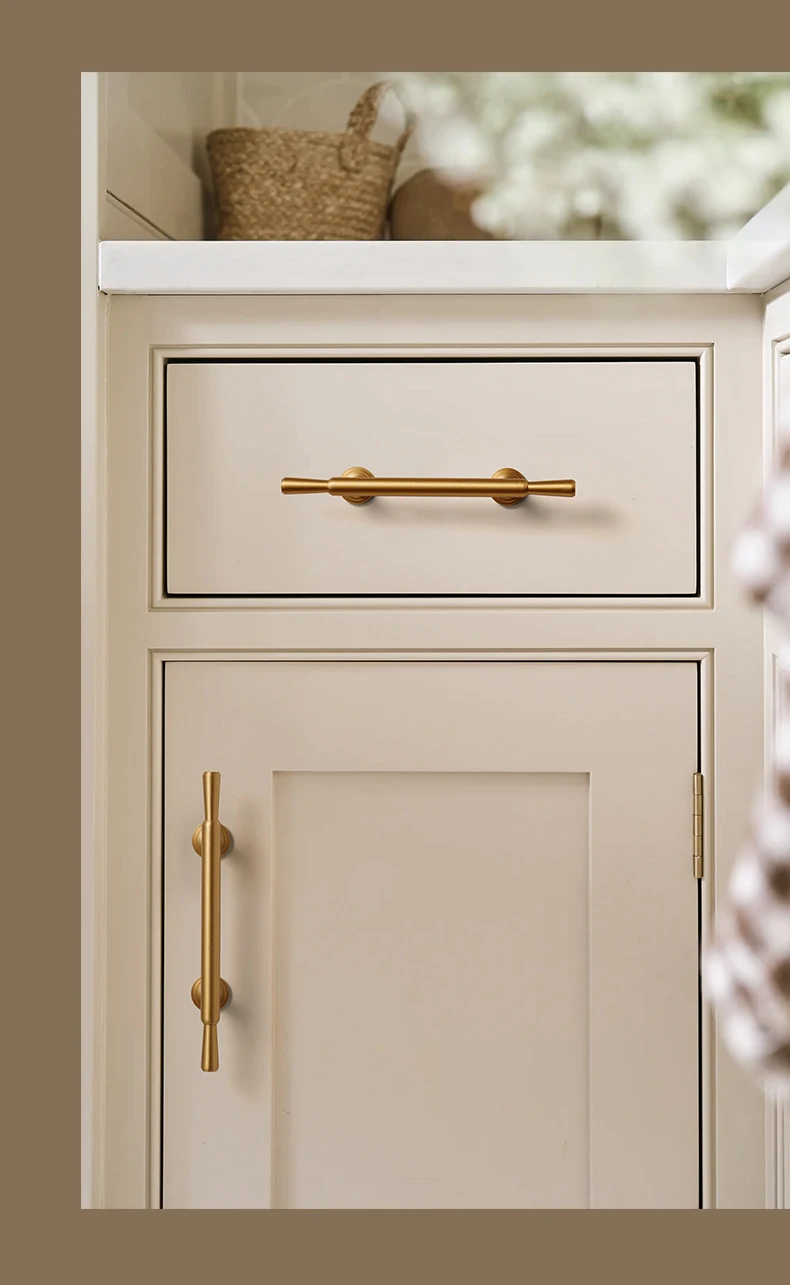 Dooroom Messing-Möbelgriff, Griff-Design, für Schminktisch, Schublade, Schuhschrank, Küchenbeschläge, Großhandel verfügbar – Detail 8