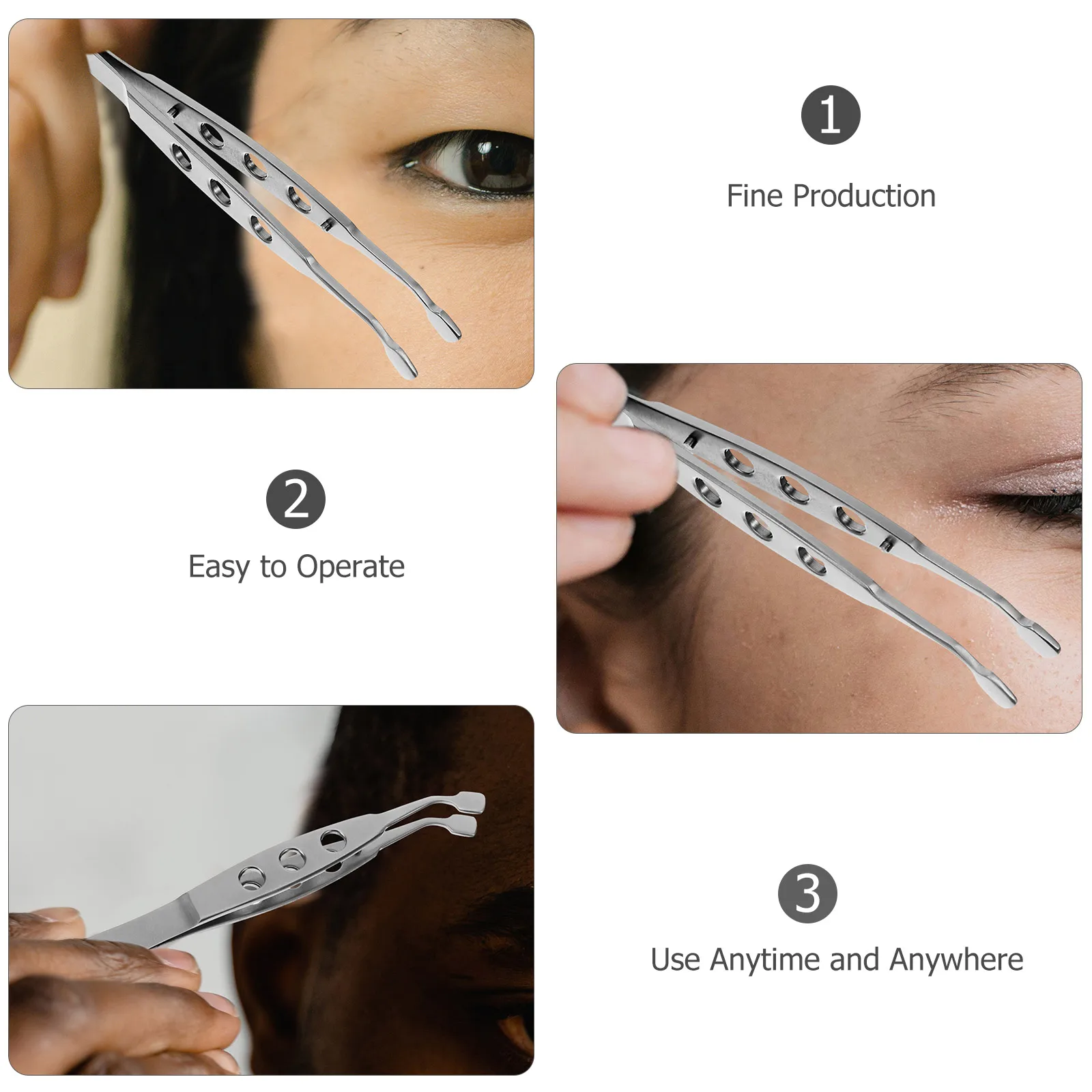 

Eyelid Gland Massage Tweezer Stainless Tool for Meibomian Gland Expressor Eye Care