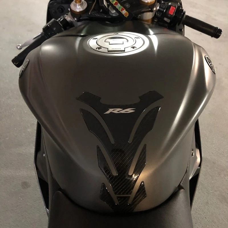 オートバイのタンクパッド,ガスカバー,ステッカー,トリプルクランプ,ヨーク,ヤマハ,yzf,r6,yzf 600, 2006-2016