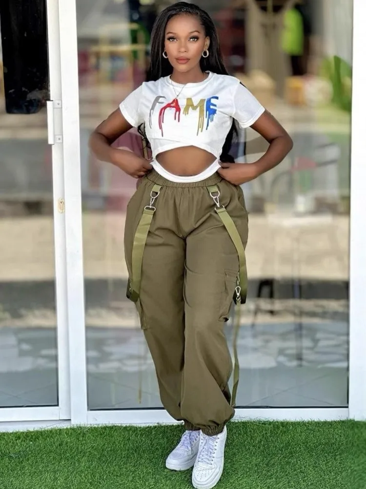 

2 Piece Women Sets Dashiki African New Arrival Spring Summer Matching Sets Two Pieces Sets Tops And Pants Suits Outfits Clothing