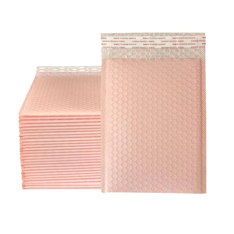 10Pcs 버블 봉투 가방 핑크 버블 셀프 씰 메일링 가방 선물용 패딩 봉투 패키지