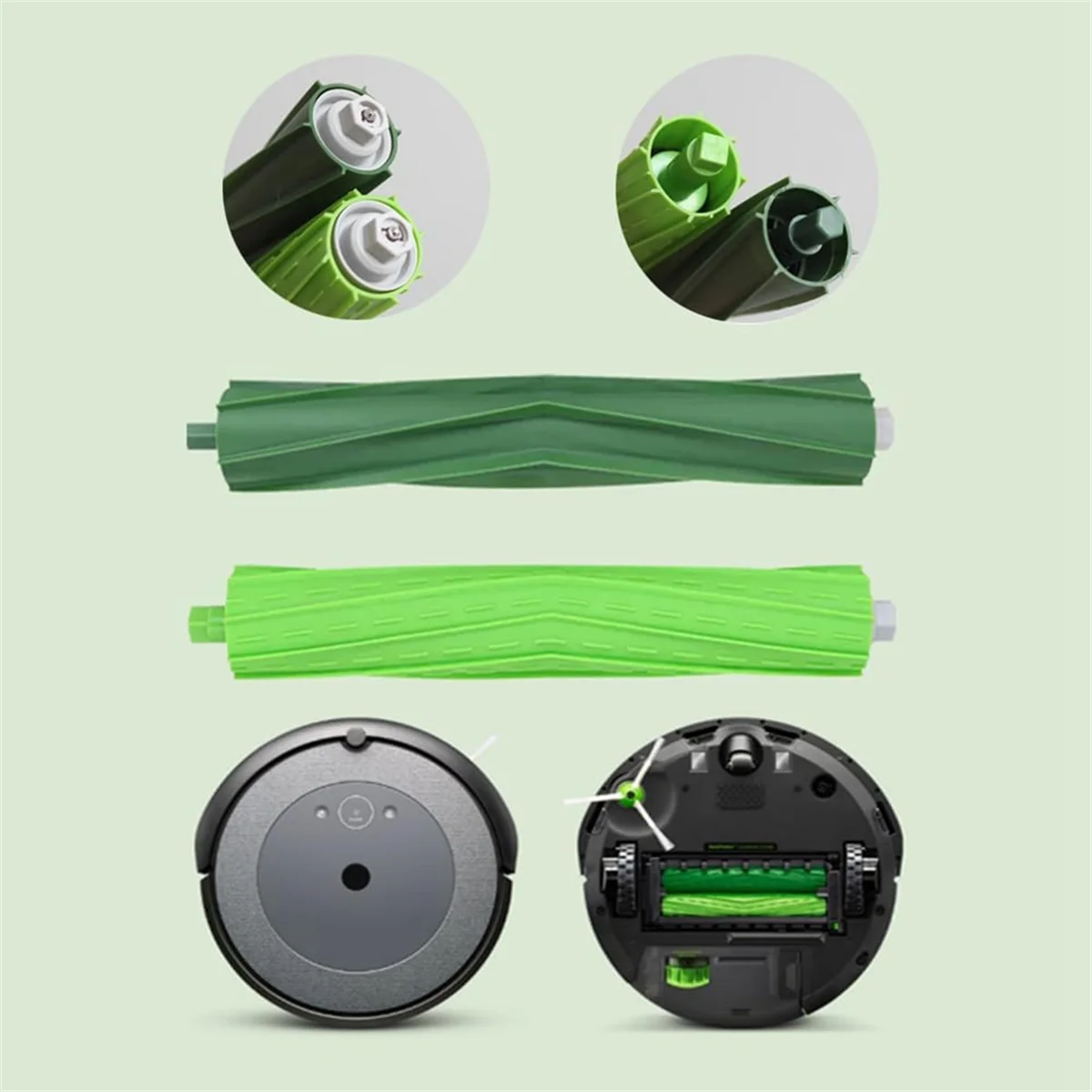 فرش دوارة، فرش مطاطية متعددة الأسطح لـ IRobot Roomba I3 I3+، I4 I4+، I6 I6+، I7 I7+، I8 I8+، J7 J7+، E5 E6 E7—A19G