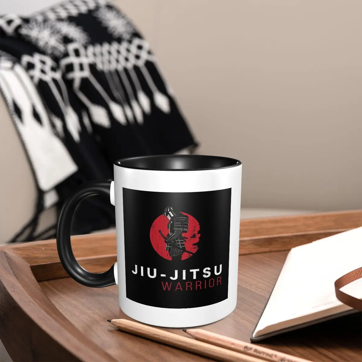 Jiu - Jitsu Warrior Japanese Bjj Gi And Black Belt Mma Mug Ceramic Coffee Cups Tea Mugs Milk Cup Drinkware Gifts for Woman Man