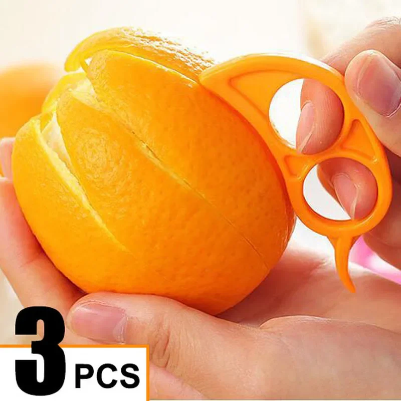 3/1pcs Fruit Orange Peelers Zesters Creative Lemon Oranges Peeler Slicer Stripper Easy To Use Open Citrus Tools Kitchen Gadgets