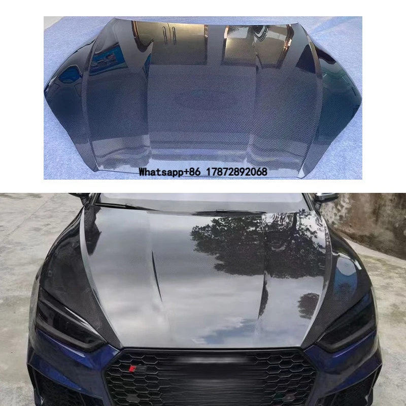 Car Upgrade Carbon Fiber Original Engine Hood New Condition Fit for  2016-2024 A5 Wet Carbon Fiber