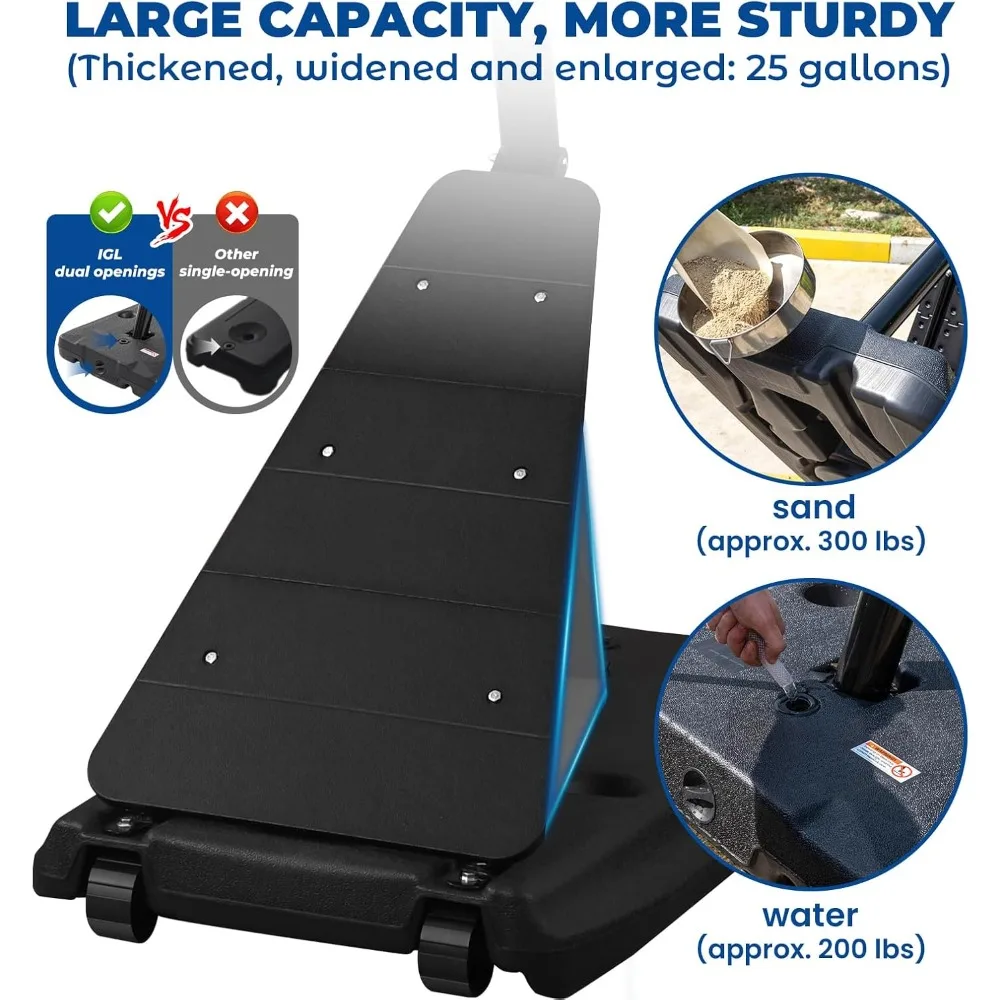 Cesta de basquete externa portátil com 52 cestos inquebráveis, altura ajustável até 10 pés, ideal para todas as idades e níveis de habilidade
