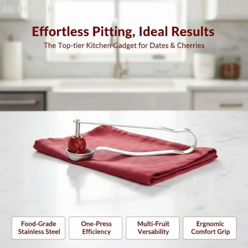 ZLinKJ ステンレススチール製赤いナツメヤシ種抜きツール - Kitchen Gadgets Tools のレビューと価格