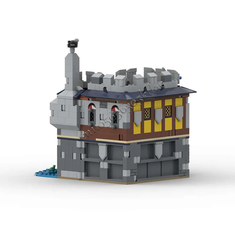 717PCS Customized MOC-31120 Medieval Architecture Watermill Model Building DIY Block Innovative Bricks Assembly Toy Holiday Gift