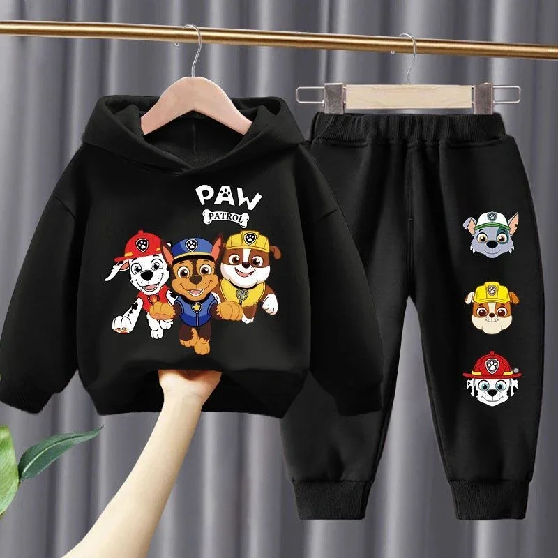 Frühling Herbst Kinderbekleidungssets Jungen Hoodies und Jogginghosen 2-teilige Sets Kids PAW Patrol Atmungsaktiver Trainingsanzug Sweatsuit – Detail 3