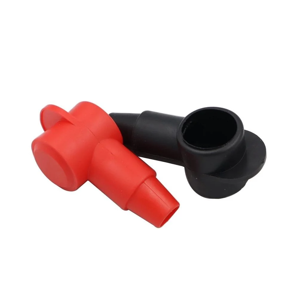 10Pcs Silicone Terminal Covers Car Battery Pile Head Protective Caps Battery Flame Retardant Insulation Sheath Accessories