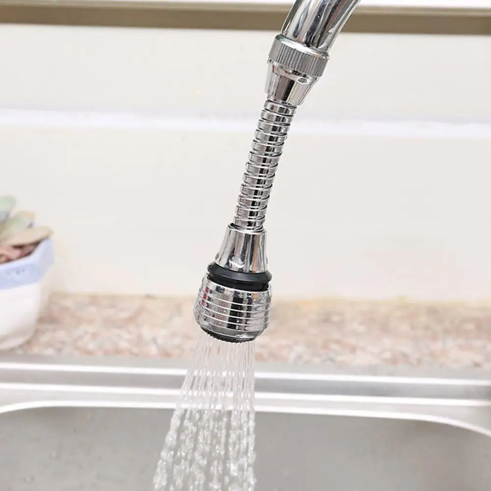 Kitchen Sink Faucet Sprayer Water Saving Aerator 360 Degrees Faucet Swivel Spouts Filter Free To Bend Nozzle Flexible Aerators