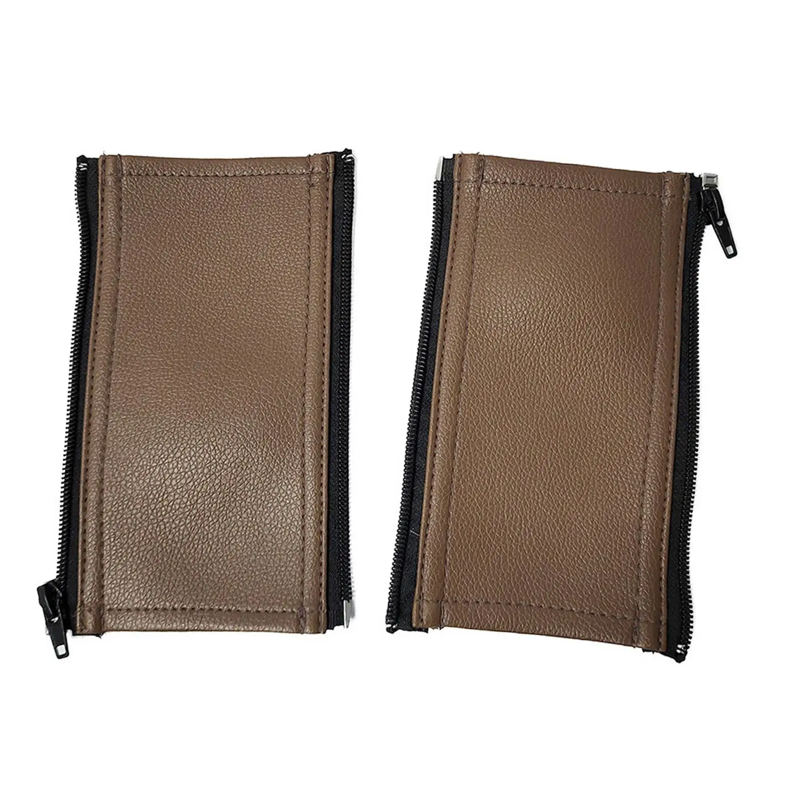 2X Stroller PU Leather Pushchair Armrest Case ive Cover , Brown