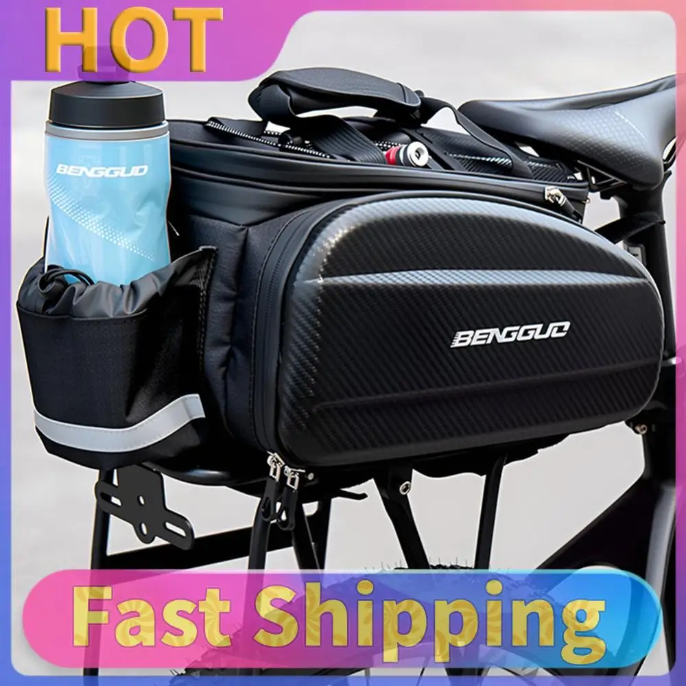 

Bike Bag with Reflector & Shoulder Strap Saddle Seat Bag Carrier Bicycle Rear Seat Pouch for Commuter Travel Outdoor