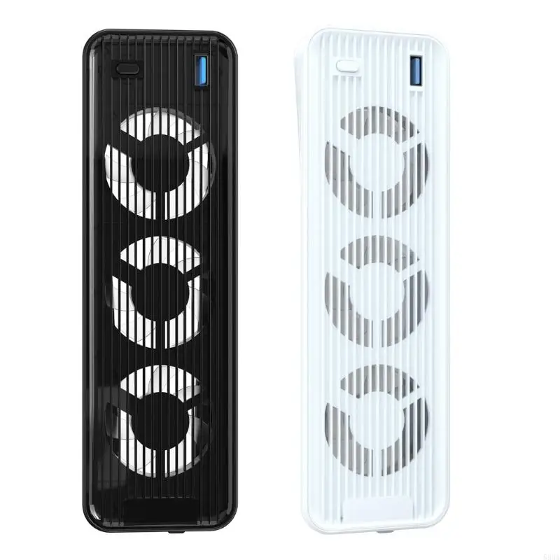 

594A Gaming Console Cooler Fan with LED Light Built-in 3Pcs Fans & USB Port for P5
