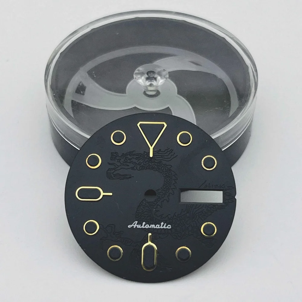Customized Luminous NH35 Dial 28.5mm Dial fit For NH35 NH36 7S26 Movement Tuna SKX007 Samurai Watch Dial Surface Parts
