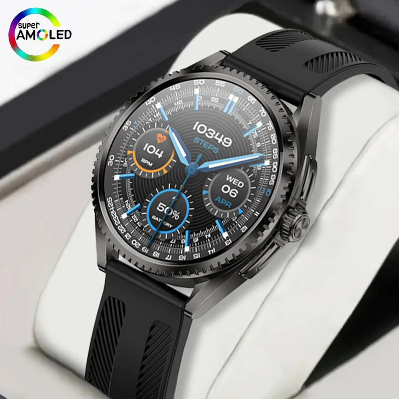 The latest men's smart call watch, equipped with a 1.75-inch AMOLED screen, supports heart rate health monitoring watch