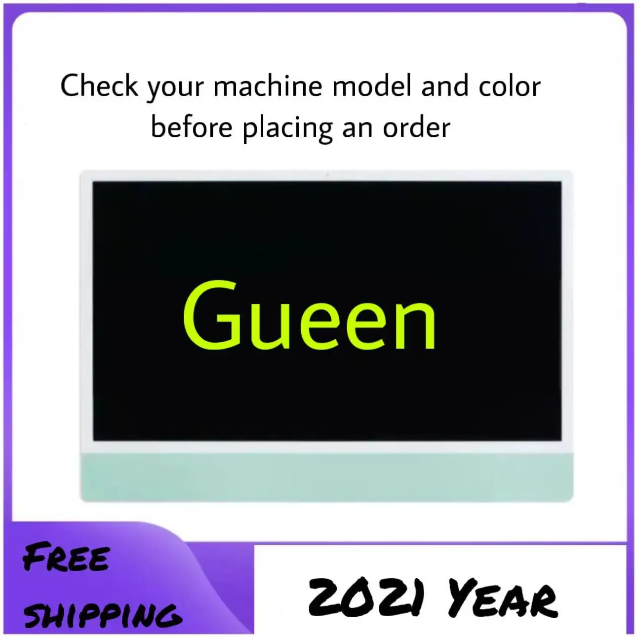 LM235UH1(SD)(C1) (C2) شاشة عرض LCD أصلية A2438 A2439 لـ iMac 24 "M1 استبدال شاشة LCD كاملة 2021