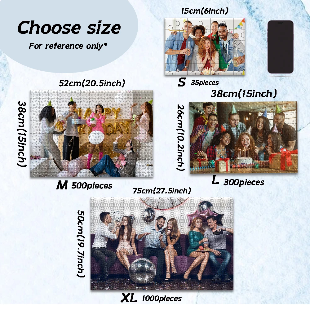 35/300/500/1000pcs, Customize wooden photo puzzle, Puzzle wooden puzzle toy for intelligence view 5