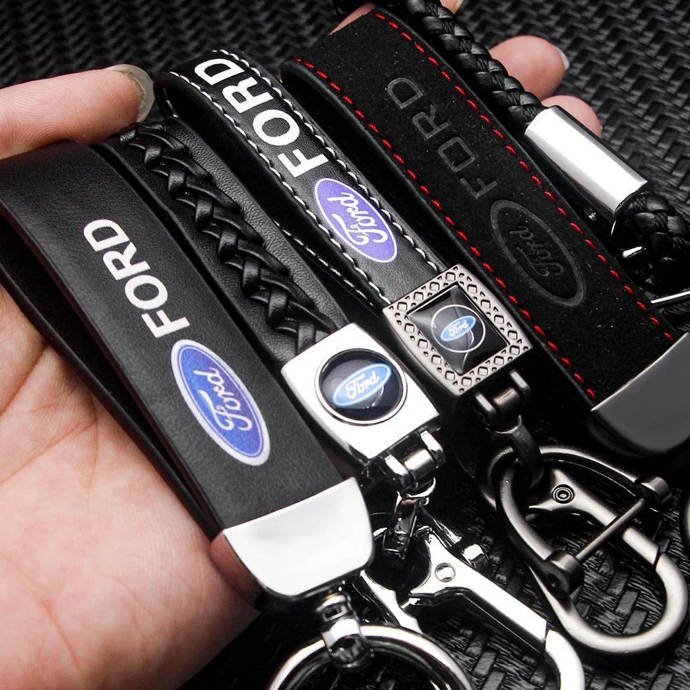 1 قطعة سلسلة مفاتيح بشعار السيارة كيرينغ لفورد موستانج Focus3 2 ترانزيت Ecosport حافة فييستا إسكيب كوغا مونديو فيوجن رينجر مفتاح سلسلة