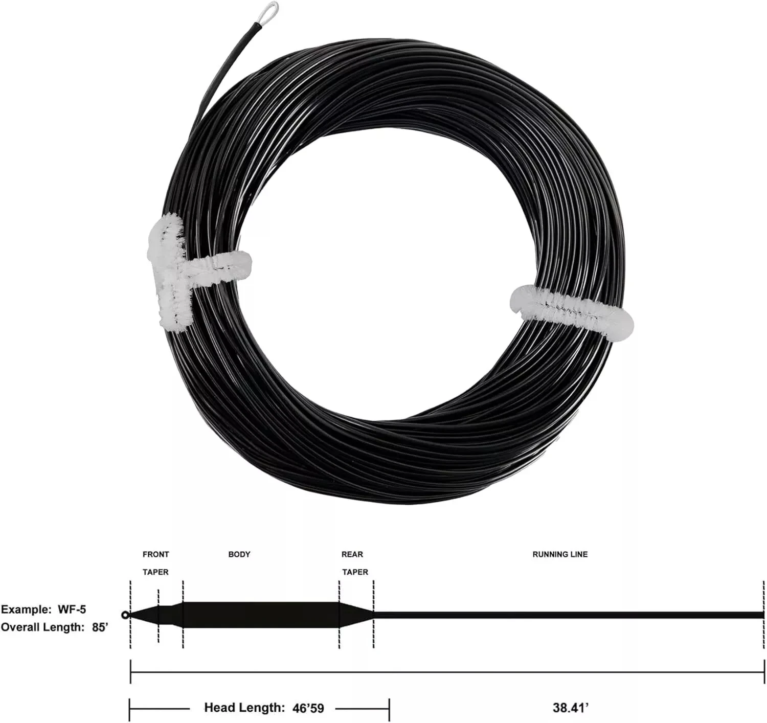 Aventik Fly Line Full Sinking Line Fast Sinking Fly Fishing Lines Trout Lake Saltwater Fishing Line Exposed Loop