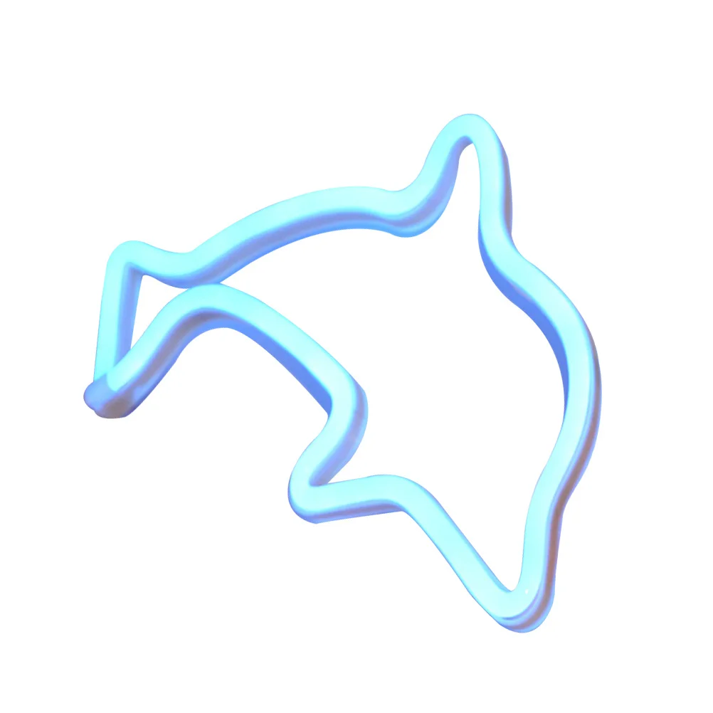 Dolphin Night Light Creative Funny Beautiful Plastic Home Store Decoration Night Light