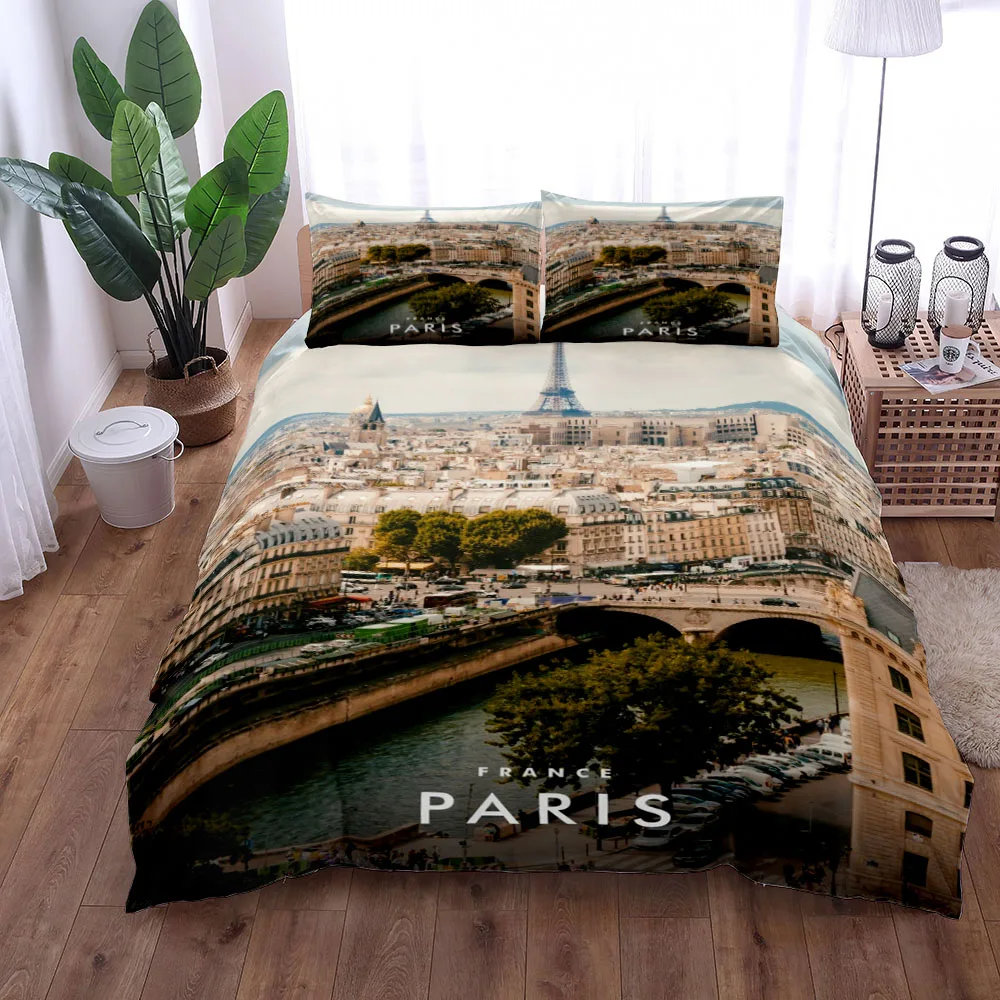 

Notre Dame De Paris Bedding Set King Queen Double Full Twin Single Size Bed Linen Set