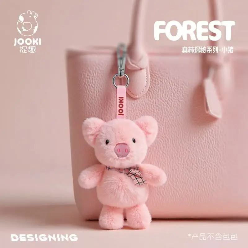 Le dernier pendentif de sac à dos de cochon de simulation de Jellecat rempli de jouets en peluche, cadeaux d'anniversaire pour enfants mignons de dessin animé, poupée amusante