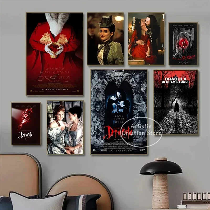 Dracula 1992 Love Fantasy Movie Poster Classic Dracula Film Canvas Painting Prints Wall Pictures Cinema Bedroom Home Decor Gifts