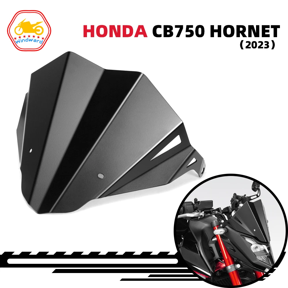 

Fits For HONDA CB 750 CB750 HORNET 2023 Motorcycle Accessories Sports WindScreen black Windshield Aluminum Visor Deflector