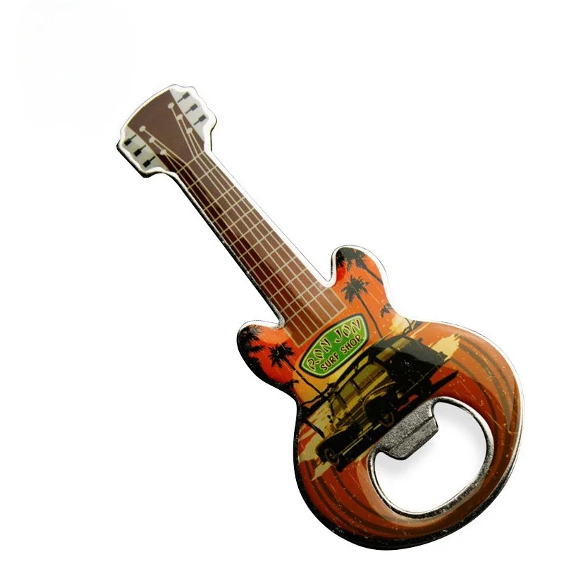 Metal Beer Can Opener, Creative Bottle Opener, Advertising Guitar Shaped Bottle Opener